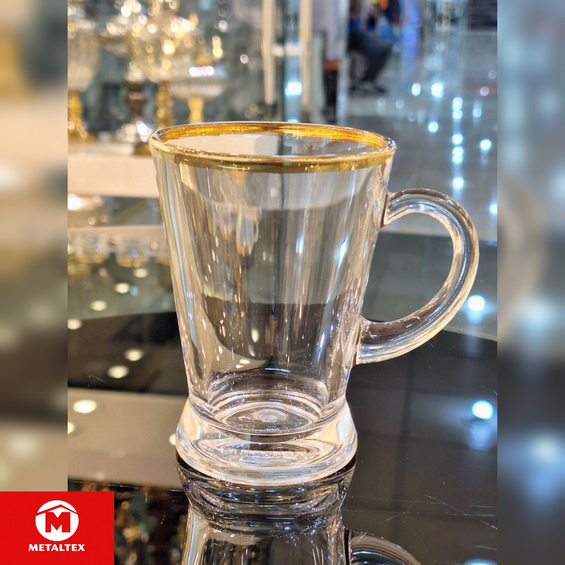 فنجان هایبلی لب طلا (دستی)