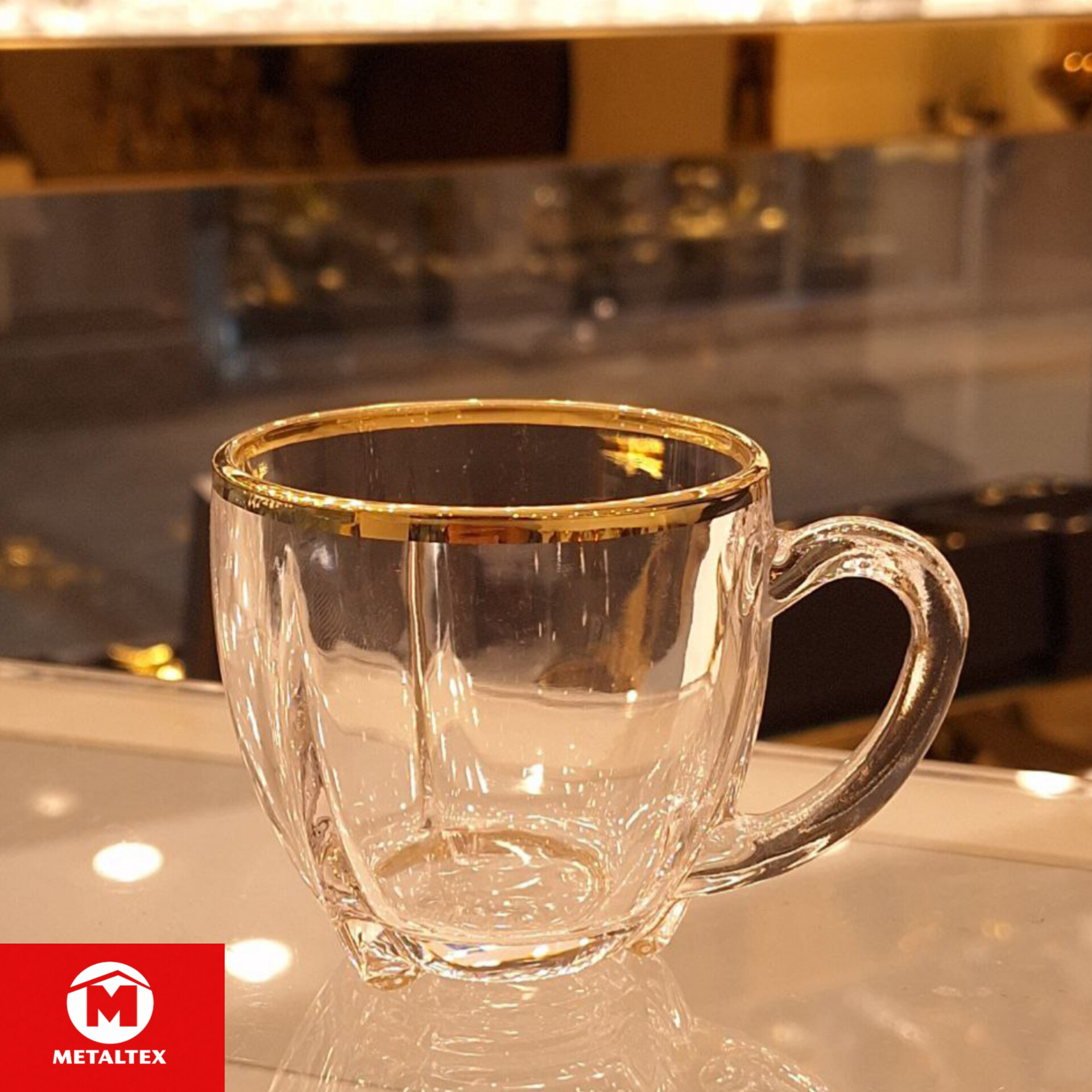 فنجان سلتیک لب طلا (دستی)