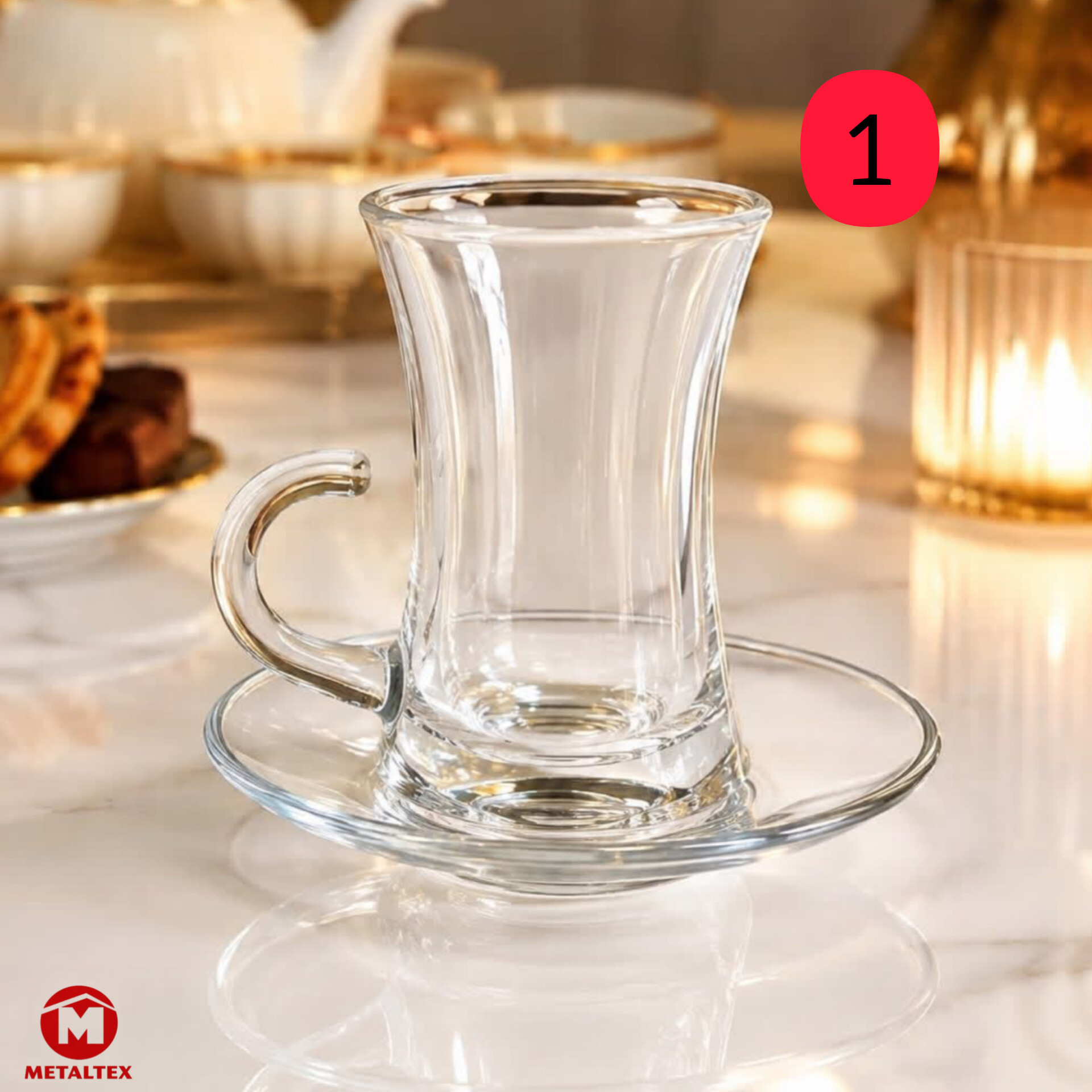 فنجان نعلبکی کمر باریک (تکی)